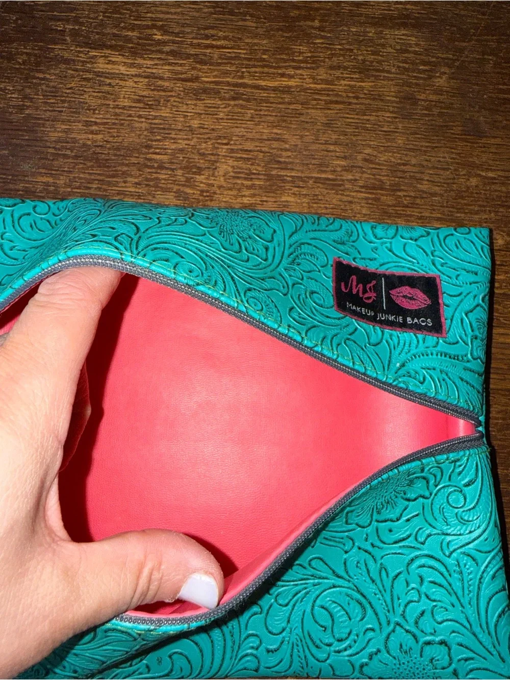 NWT set - 5 Turquoise Dream Makeup Junkie Bags micro, mini, small, medium, large